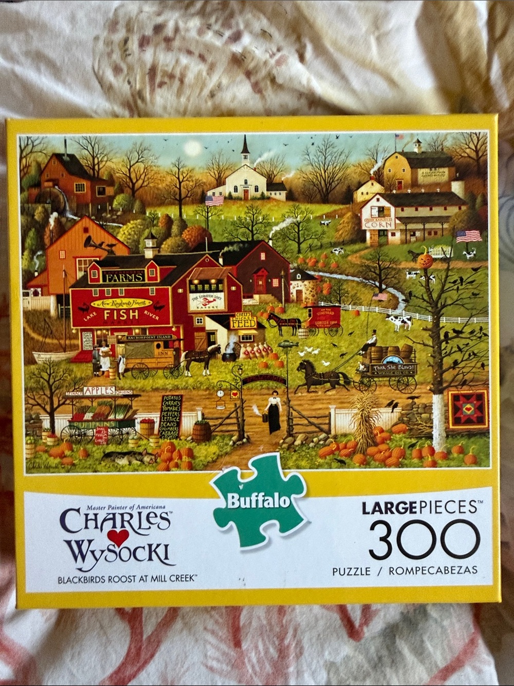 Charles Wysocki Harvest Farm Puzzle “Blackbirds Roost at Mill Creek” 300pc